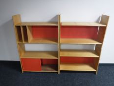 Four late twentieth century wall shelves