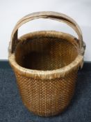 An antique Chinese hand basket