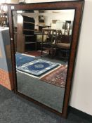 A contemporary bevelled mirror