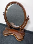 A Victorian mahogany dressing table mirror