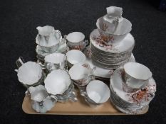 A tray of two Victorian tea sets