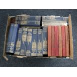 A box containing six volumes The History of the Great War, ten volumes Children's Encyclopaedia,