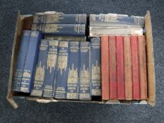 A box containing six volumes The History of the Great War, ten volumes Children's Encyclopaedia,