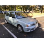 A Nissan Micra Vibe three door hatchback, registration NG02 VXU, first registered 28.06.