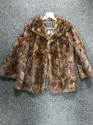 A vintage dark brown mink jacket