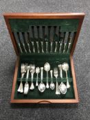 A canteen of George Butler Sheffield silver plated cutlery