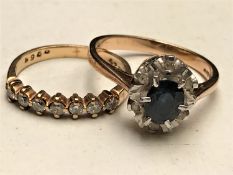 Two 9ct gold rings