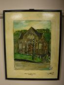 A. Galbraith : United Reform Church, Rothbury, oil, 34 cm x 43 cm, signed, dated 2008, framed.