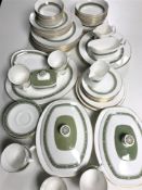 Approximately seventy-six pieces of Royal Doulton Rondelay tea and dinner ware