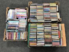 Two boxes of CD's, mainly country and jazz,