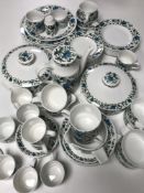 Approximately sixty seven pieces of Mid Winter Spanish Garden tea and dinner ware