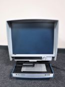 A Bell and Howell microfiche viewer