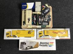A collection of boxed die cast cars and trucks - Corgi etc