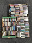 Three boxes of CD's, mainly jazz, folk,