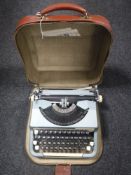 A cased Imperial Good Companion typewriter