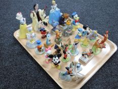 A tray of Disney collector's figures, Winnie the Pooh,