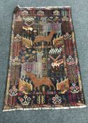 A pictorial Balouchi rug,