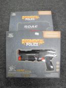 Two boxed Regimental Police 50AE toy handguns