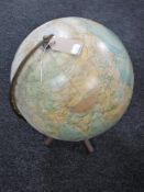 A Worldmaster terrestrial globe