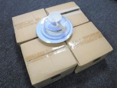 Four boxed Royal Doulton five-piece dinner services,