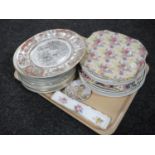 A tray of collector's plates, Royal Winton,