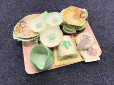 A tray of Carlton ware china