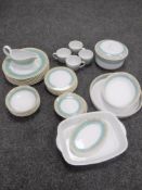 Thirty pieces of Wedgwood Aztec dinner china