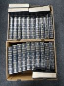 Two boxes of Encyclopaedia Britannica volumes