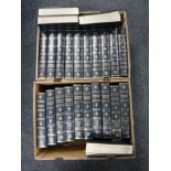 Two boxes of Encyclopaedia Britannica volumes