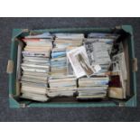 A box of a large quantity of old postcards