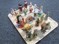 A tray of Wade collector's figures including Dennis the Menace,