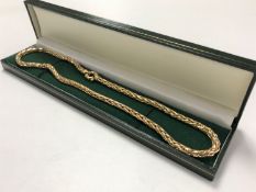 A 9ct gold rope twist necklace, 22.7g. CONDITION REPORT: Length 51cm.