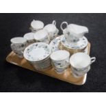 Approximately forty-one pieces of Colclough Linden tea china