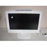 A Toshiba 19 inch LCD TV/DVD with remote