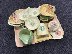 A tray of Carlton ware china