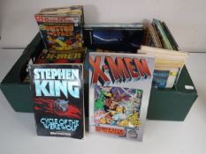A box of DC comics, Marvel Comics,