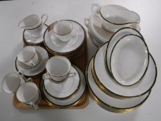 Seventy-six pieces of Royal Doulton Carina tea and dinner china