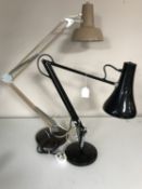 Two vintage angle poise lamps (2)