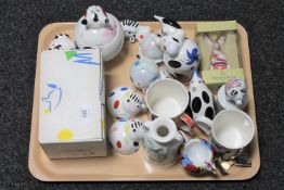 A tray of Villeroy and Boch ceramics (Q)