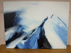 Victoria Purdon : Cold Mountain, oil on canvas, signed, numbered verso 002 / 2006.