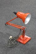 A 1950's Herbert Terry angle poise lamp