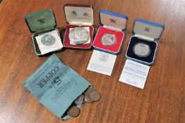 A Winston Churchill silver proof commemorative coin,