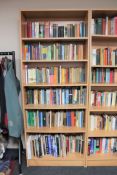 A contemporary open adjustable bookshelf, height 202cm,