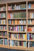 A contemporary open adjustable bookshelf, height 202cm,