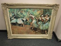 An artagraph edition depicting an abstract study of ballerinas in a contemporary frame