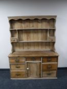 A 19th century pine farmhouse dresser