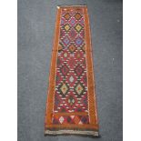 A Suzni kilim runner 234 cm x 63 cm