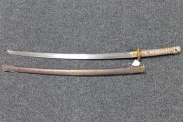 A Second World War Japanese Type 95 NCO's shin gunto katana,