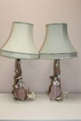 Two Nao figural table lamps with shades