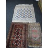 Two fringed Iranian rugs
